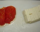 切って並べて、豆腐とトマトのオーブン焼き作り方1写真
