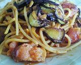 ぜったい美味、なすとベーコンのパスタ作り方4写真