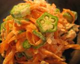 にんじんとオクラのおかかマヨサラダ作り方5写真