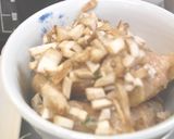鶏つくねで茄子・シイタケのレンジ蒸し♪作り方1写真
