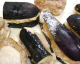 鶏つくねで茄子・シイタケのレンジ蒸し♪作り方4写真