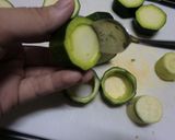 ズッキーニのクリチーファルシ♪作り方1写真