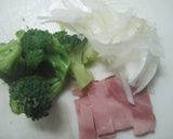 豆乳と白味噌で ○和風カルボナーラ○作り方1写真