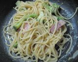 豆乳と白味噌で ○和風カルボナーラ○作り方6写真