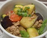 ナスの肉味噌丼作り方6写真