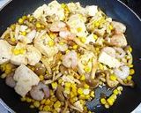 エビ入り炒り豆腐作り方3写真