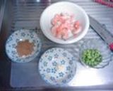 豆乳入り☆エビと枝豆のクリームパスタ作り方1写真