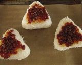 肉味噌焼きおにぎり作り方3写真