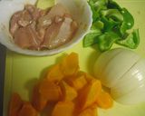 ドレッシングで♪鶏と野菜の酢豚風炒め作り方1写真