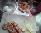 鶏肉と煮たまごの醤油煮作り方1写真