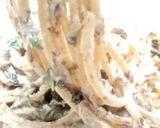 超クリーミー！海苔のガーリックマヨパスタ作り方3写真