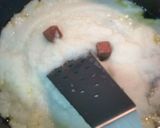 |・）ノ　クリームパスタミートソース乗せ作り方2写真