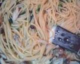 |・）ノ　クリームパスタミートソース乗せ作り方14写真