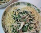 |・）ノ　クリームパスタミートソース乗せ作り方15写真