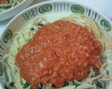|・）ノ　クリームパスタミートソース乗せ作り方16写真