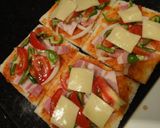 ピザパン♪サンドウィッチ用パンでサクサク作り方5写真