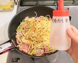 ベーコン・アスパラ・しめじのパスタ作り方8写真