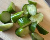 超簡単!胡瓜の塩昆布とうめこの浅漬け作り方1写真