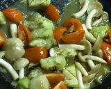 焼きさんまと焼きナスのアンチョビパスタ作り方2写真