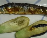 焼きさんまと焼きナスのアンチョビパスタ作り方1写真