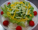 ☆野菜たっぷり☆冷しゃぶそうめんサラダ作り方4写真