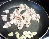 きのこと豚肉のガーリック炒め作り方2写真