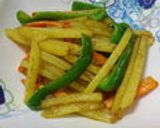 ピーマンとじゃが芋のカレー炒め作り方5写真