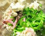 クリームチーズとゴーヤの洋風白和え♪作り方3写真
