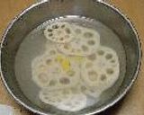 蓮根のはさみ揚げ　料亭風作り方1写真
