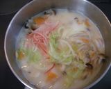 柚子胡椒入り☆海鮮豆乳タンメン作り方5写真