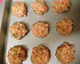 簡単　鶏つくねのいが栗揚げ❤作り方1写真