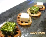 レンコンチップス❃クリームチーズのせ❃作り方5写真