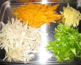 茎わかめと野菜の簡単あえ物作り方2写真