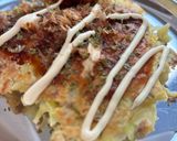 豚ひき肉と豆腐でヘルシー⭐︎ふかふかお好み焼き作り方5写真