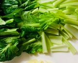 簡単！シャッキリ青菜炒め♡名古屋風作り方1写真