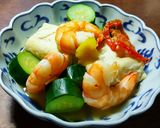 海老ズッキーニ冷凍豆腐の煮物 発酵玉葱作り方13写真