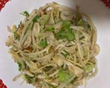 半玉でも満足、塩野菜焼きそば作り方5写真