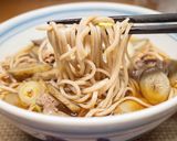 ごぼう鶏もつ蕎麦作り方11写真