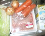 豆乳鍋♪簡単スープ白菜味噌豚肉作り方1写真