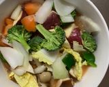お一人様オム親子丼味根菜たっぷり野菜炒め作り方14写真