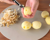 ほくほくじゃがいもとニラの照り焼きチキン作り方4写真