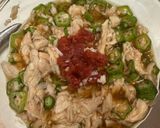 夏バテ予防！火も使わない鶏ササミオクラ丼作り方5写真