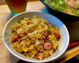 簡単☆ウインナー和風炒飯☆作り方3写真
