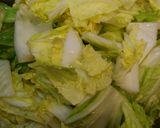 白菜とキノコのクリーム煮作り方1写真