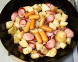ソーセージとチーズのジャーマンポテト作り方7写真