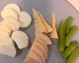 山芋とタケノコのバター甘辛炒め作り方1写真