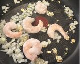エビアボカドの豆乳クリームパスタ作り方2写真