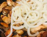 パパッと鶏焼きうどん作り方2写真