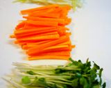 ✿生野菜のベーコンエッグ巻き✿作り方4写真