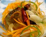 サンマの南蛮漬けdeたっぷり彩り野菜作り方6写真